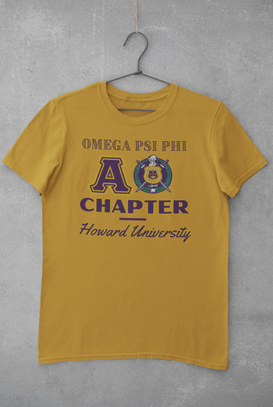Omega Psi Phi Custom Greek Chapter T-Shirts Ed. 2