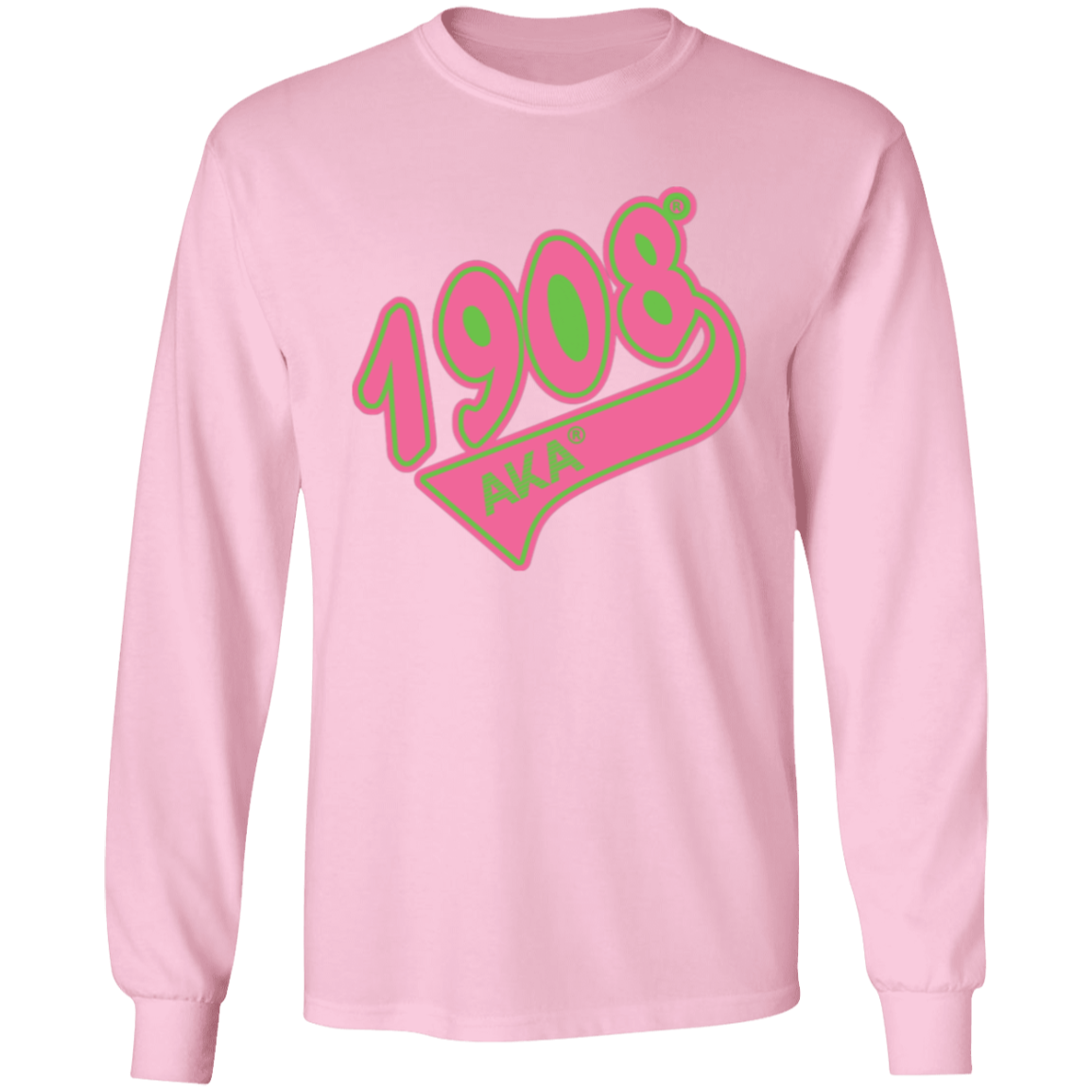 Alpha Kappa Alpha Screen Printed Long Sleeve