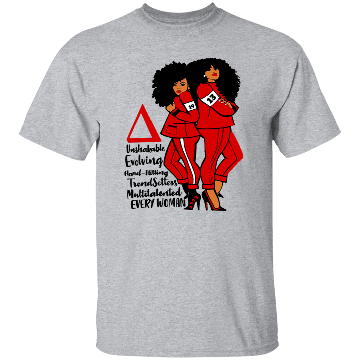 Delta Sigma Theta T-Shirt Paraphernalia Screen Printed Unisex