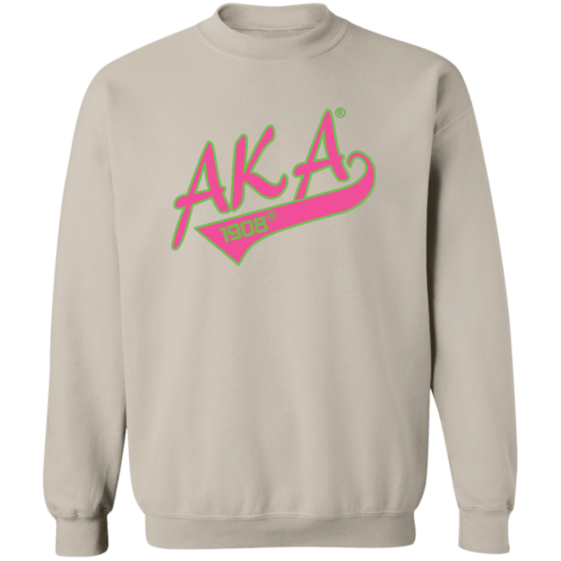 Alpha Kappa Alpha Screen Printed Crewneck Sweatshirt