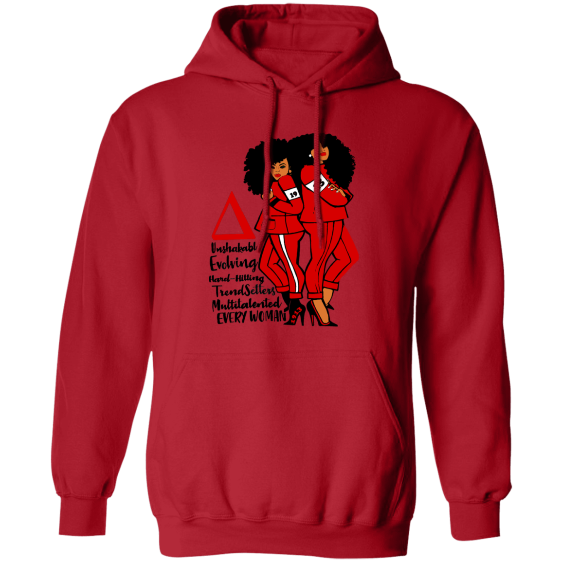 Delta Sigma Theta Hoodie Paraphernalia Screen Printed Unisex