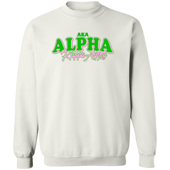 Alpha Kappa Alpha Crewneck Pullover Sweatshirt - My Greek Letters