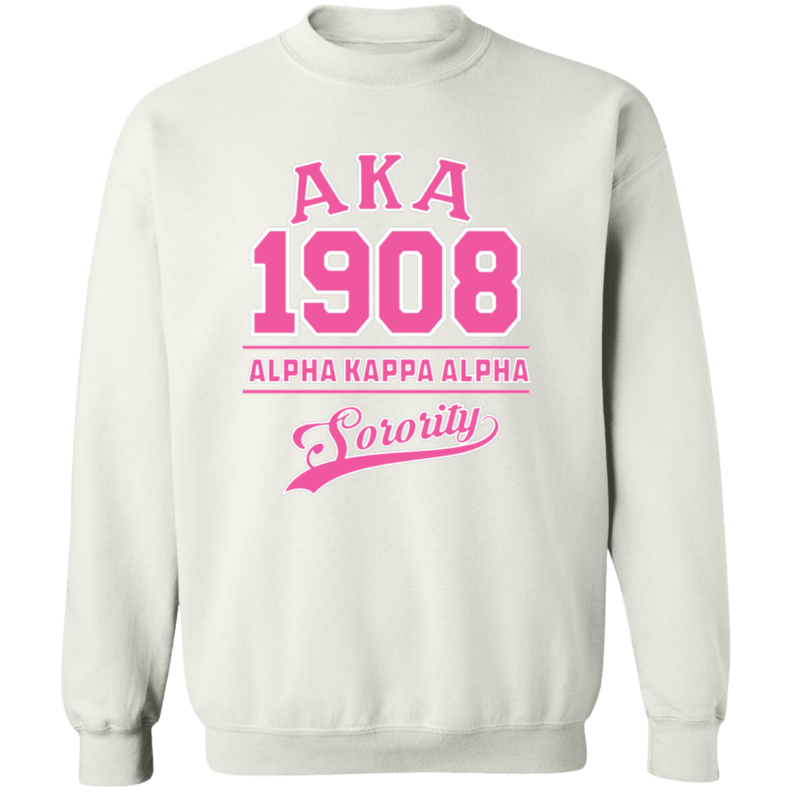 Alpha Kappa Alpha Screen Printed Crewneck Sweatshirt