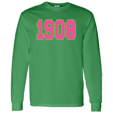 Alpha Kappa Alpha Screen Printed Long Sleeve