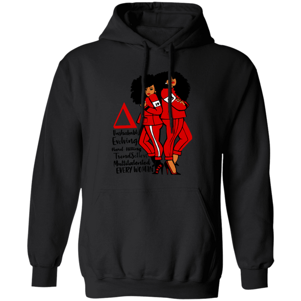 Delta Sigma Theta Hoodie Paraphernalia Screen Printed Unisex