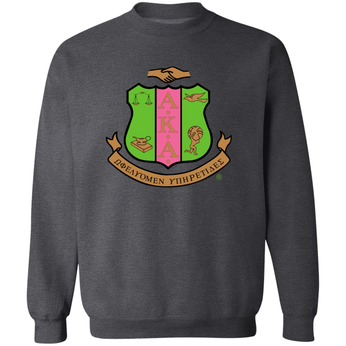 Alpha Kappa Alpha Screen Printed Crewneck Sweatshirt