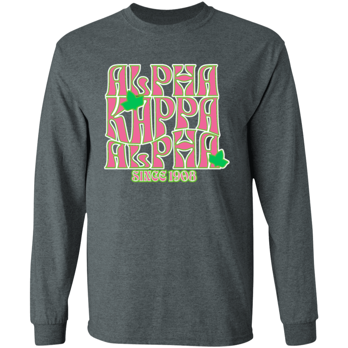 Alpha Kappa Alpha Screen Printed Long Sleeve
