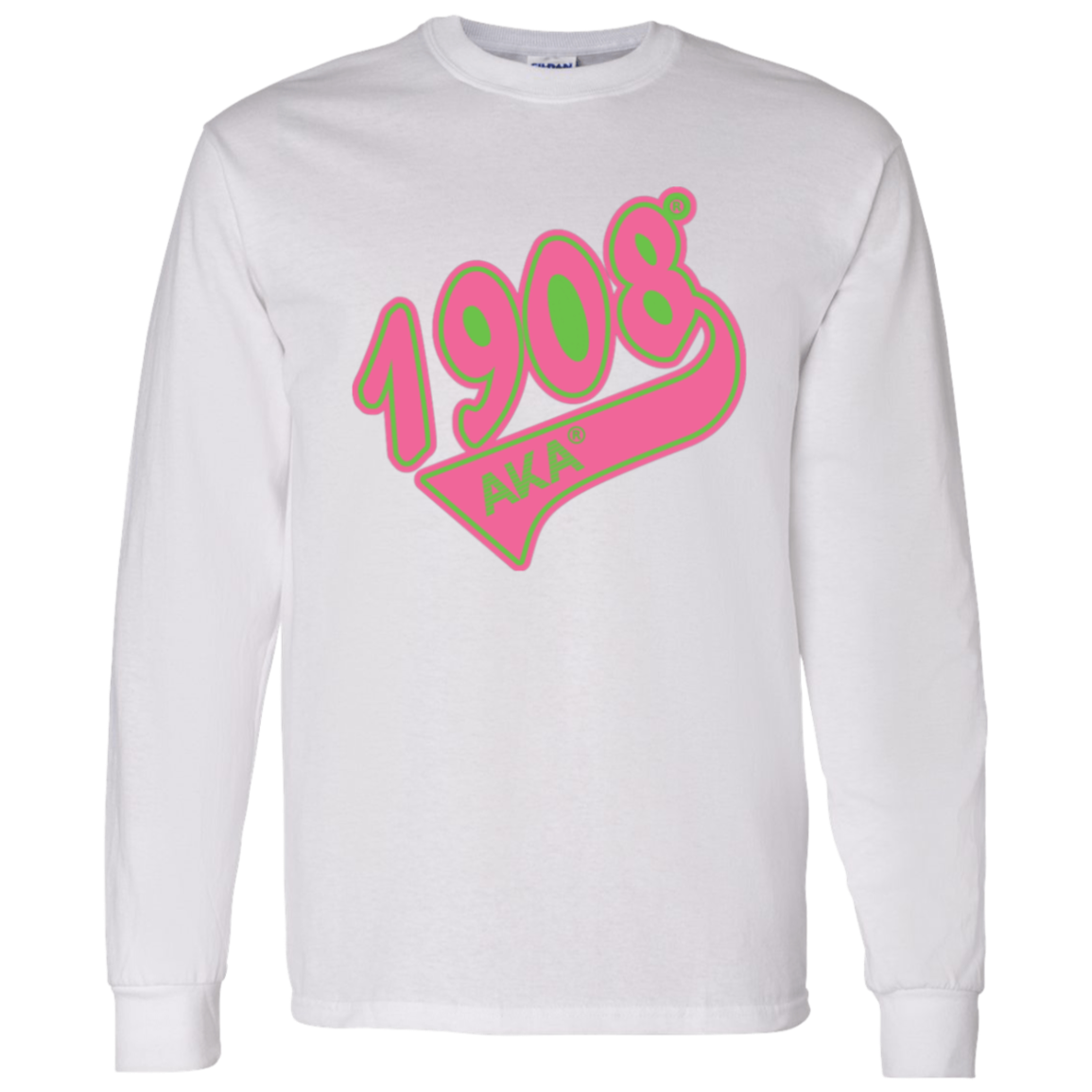 Alpha Kappa Alpha Screen Printed Long Sleeve