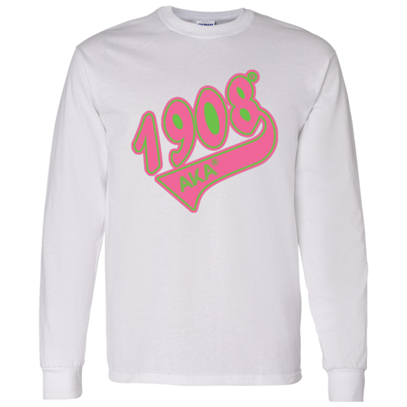 Alpha Kappa Alpha Screen Printed Long Sleeve