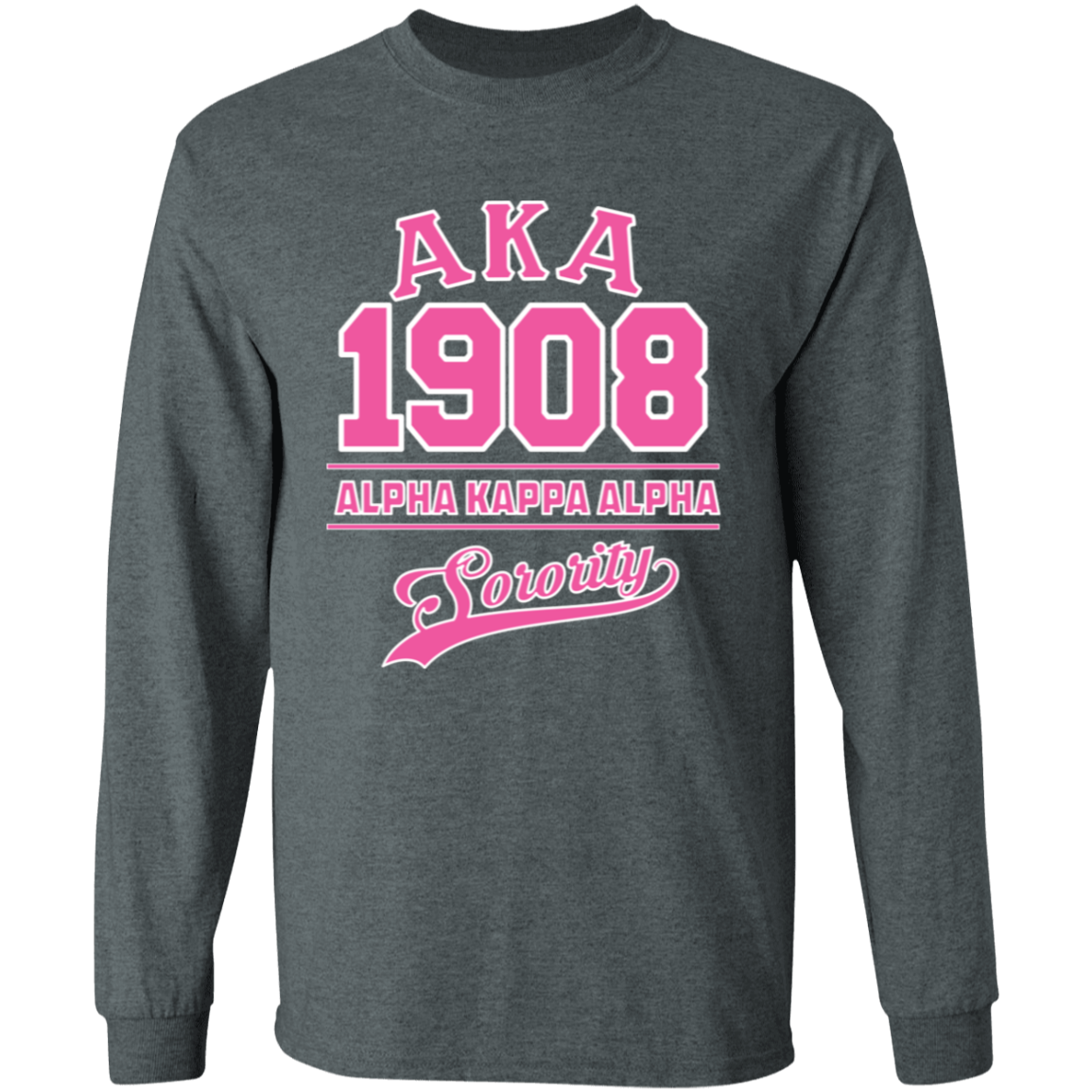 Alpha Kappa Alpha Screen Printed Long Sleeve