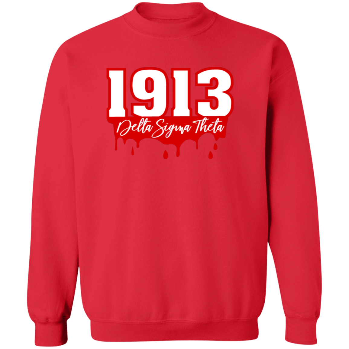 Delta Sigma Theta Sweatshirt Paraphernalia Screen Printed Unisex