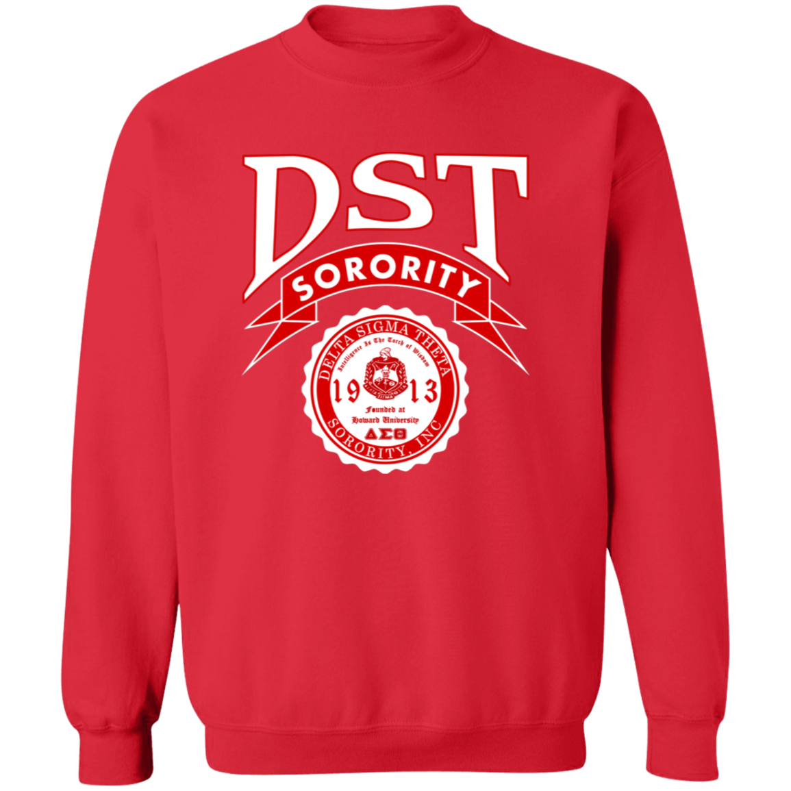 Delta Sigma Theta Sweatshirt Paraphernalia Screen Printed Unisex