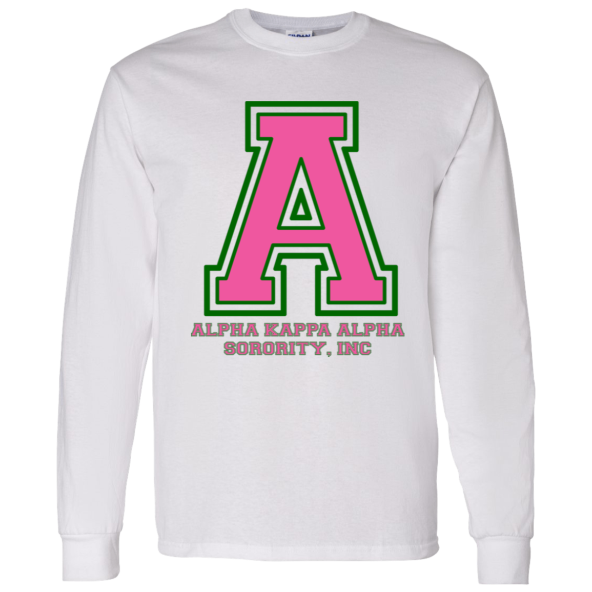 Alpha Kappa Alpha Screen Printed Long Sleeve