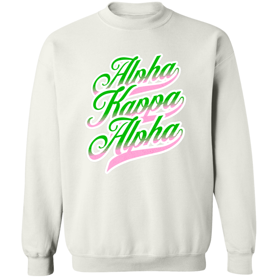 Alpha Kappa Alpha Crewneck Pullover Sweatshirt - My Greek Letters