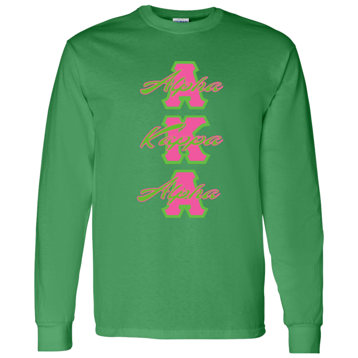Alpha Kappa Alpha Screen Printed Long Sleeve
