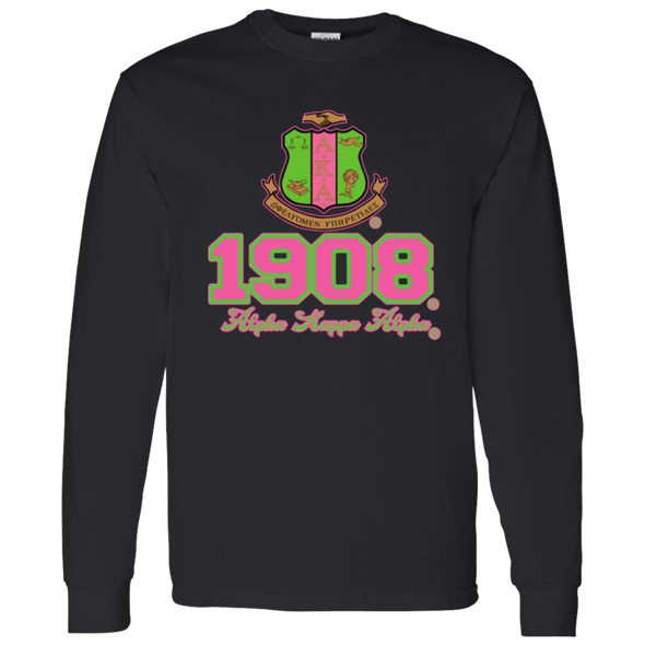 Alpha Kappa Alpha Screen Printed Long Sleeve