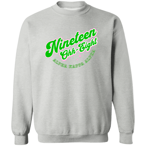 Alpha Kappa Alpha Crewneck Pullover Sweatshirt - My Greek Letters