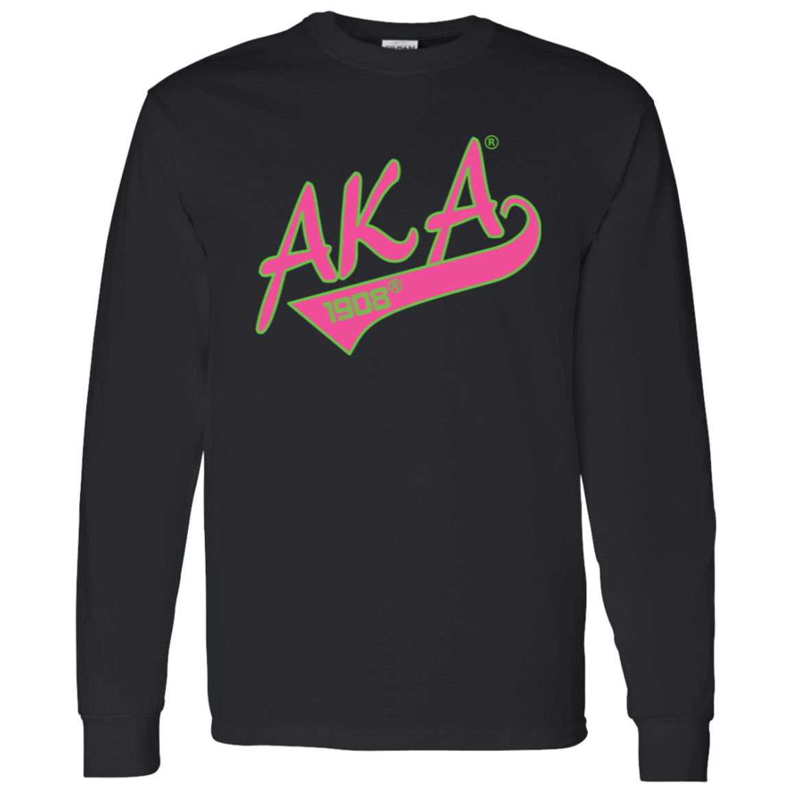 Alpha Kappa Alpha Screen Printed Long Sleeve