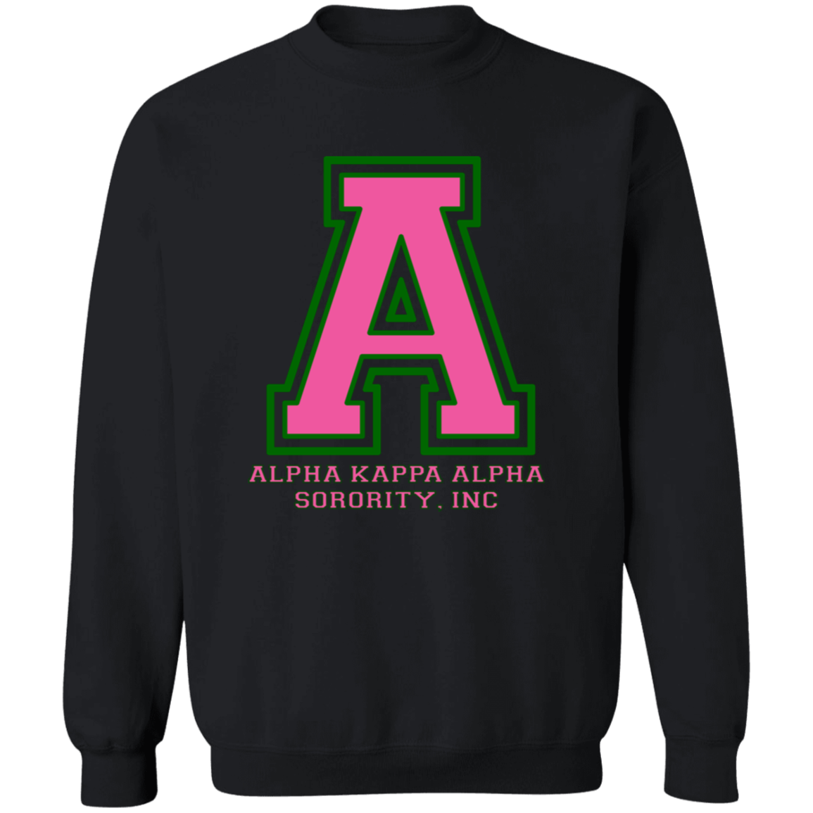 Alpha Kappa Alpha Screen Printed Crewneck Sweatshirt
