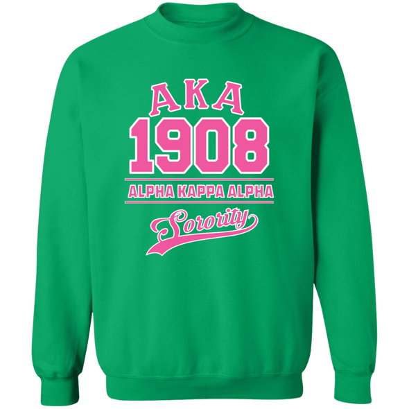 Alpha Kappa Alpha Screen Printed Crewneck Sweatshirt