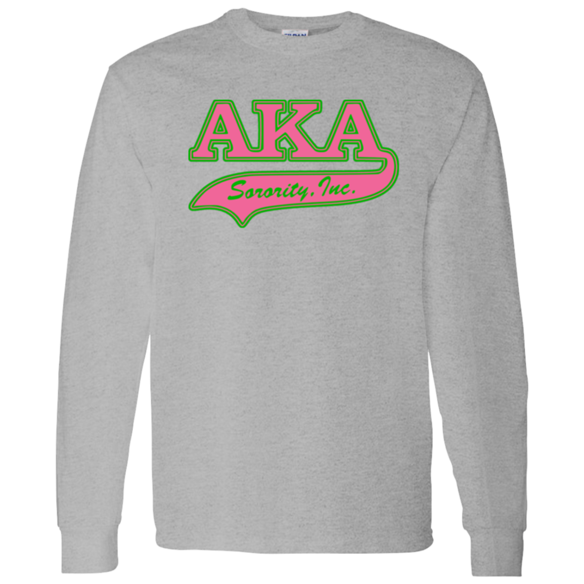 Alpha Kappa Alpha Screen Printed Long Sleeve
