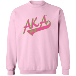 Alpha Kappa Alpha Screen Printed Crewneck Sweatshirt