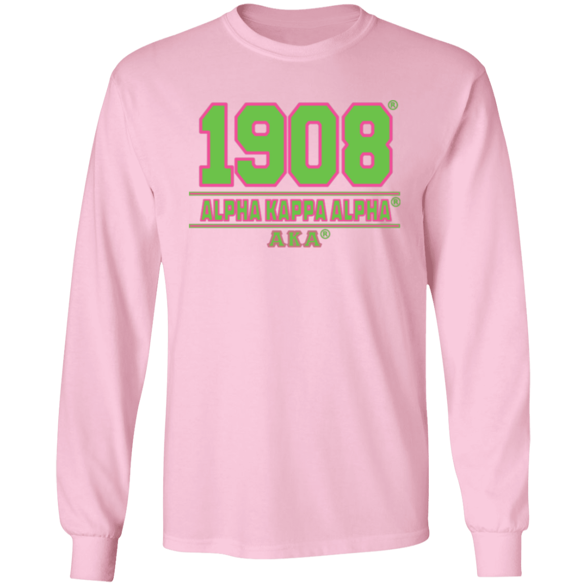 Alpha Kappa Alpha Screen Printed Long Sleeve
