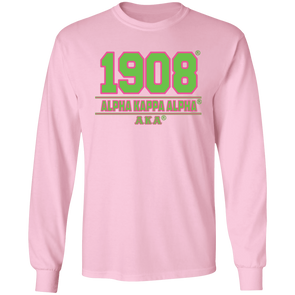 Alpha Kappa Alpha Screen Printed Long Sleeve