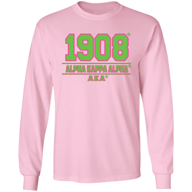 Alpha Kappa Alpha Screen Printed Long Sleeve