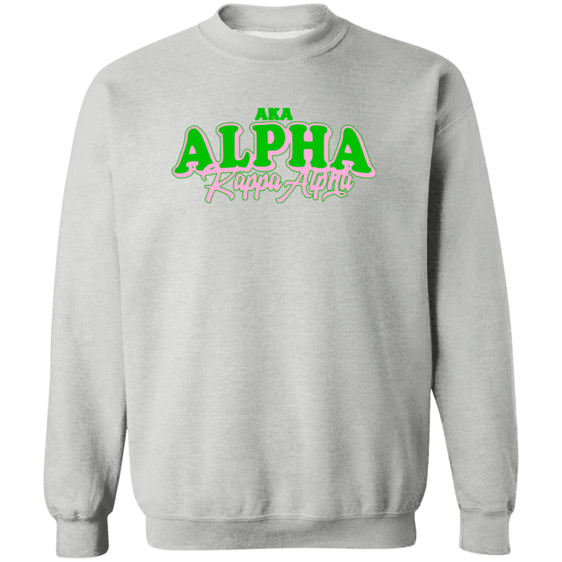 Alpha Kappa Alpha Crewneck Pullover Sweatshirt - My Greek Letters