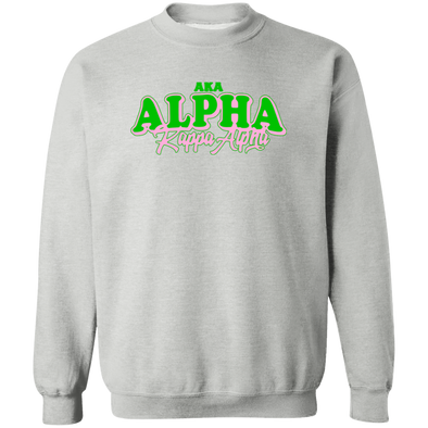 Alpha Kappa Alpha Crewneck Pullover Sweatshirt - My Greek Letters