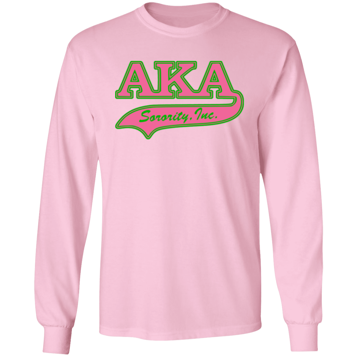 Alpha Kappa Alpha Screen Printed Long Sleeve