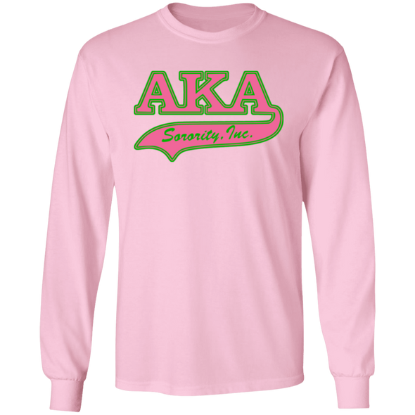 Alpha Kappa Alpha Screen Printed Long Sleeve