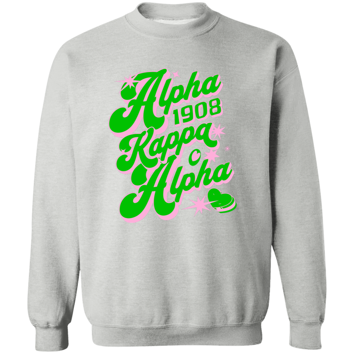 Alpha Kappa Alpha Crewneck Pullover Sweatshirt - My Greek Letters