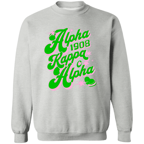 Alpha Kappa Alpha Crewneck Pullover Sweatshirt - My Greek Letters