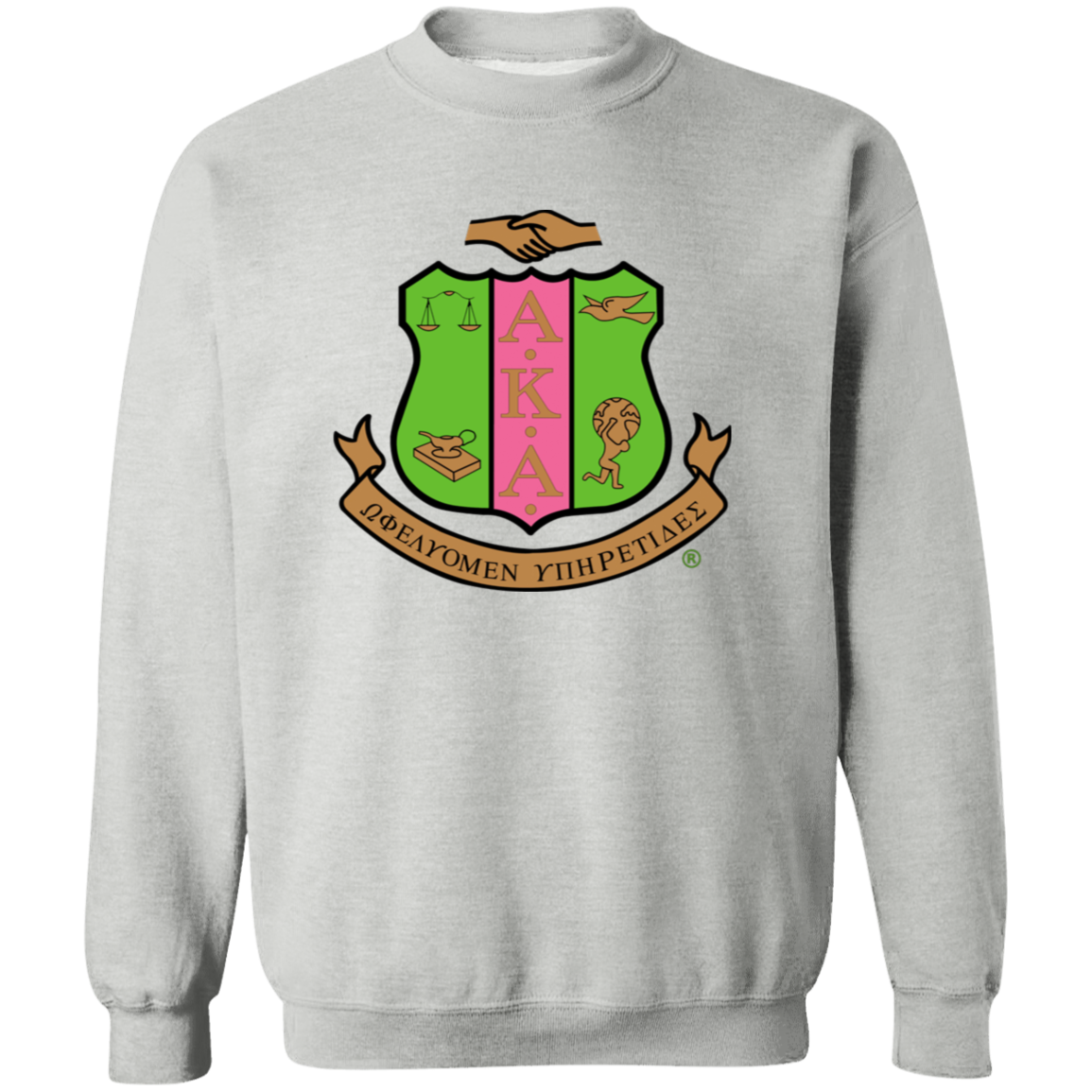 Alpha Kappa Alpha Screen Printed Crewneck Sweatshirt