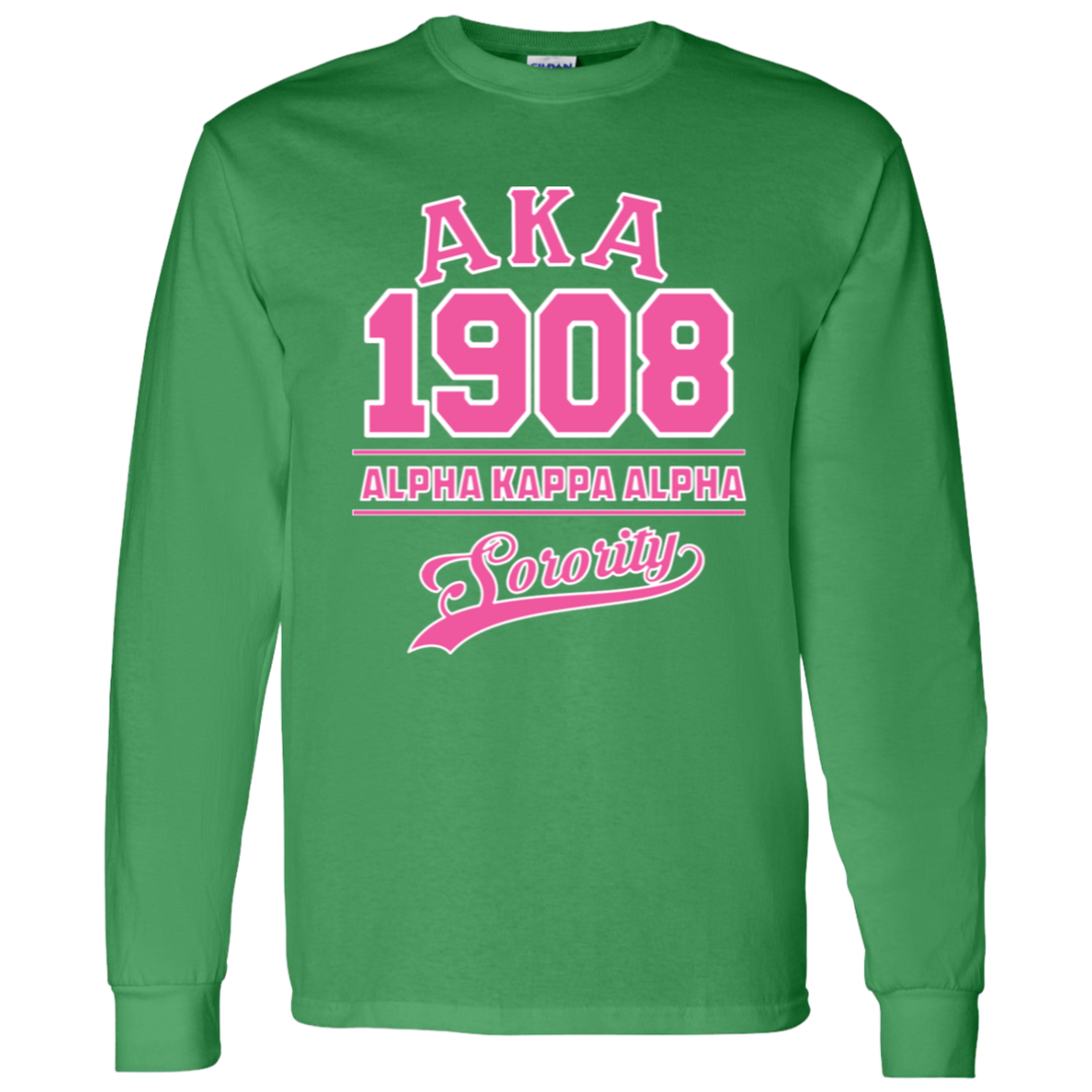 Alpha Kappa Alpha Screen Printed Long Sleeve
