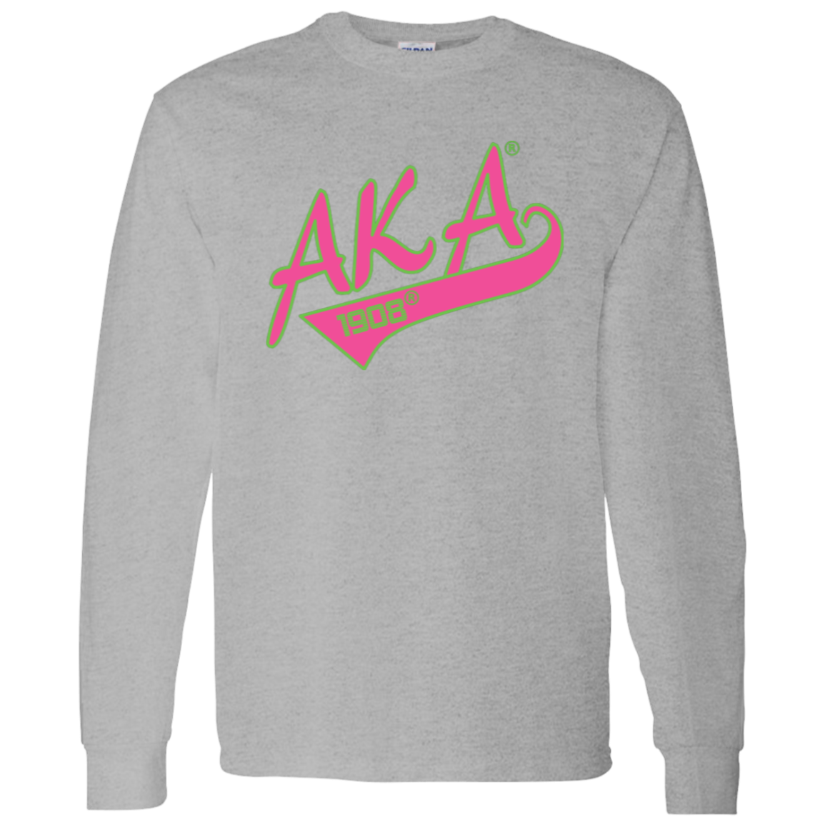 Alpha Kappa Alpha Screen Printed Long Sleeve