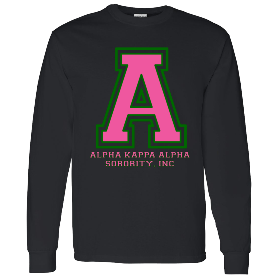 Alpha Kappa Alpha Screen Printed Long Sleeve