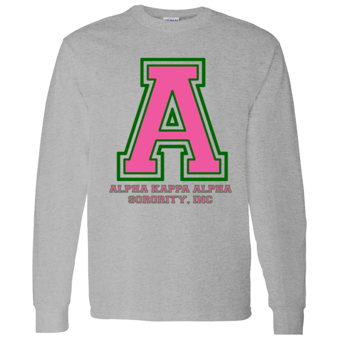 Alpha Kappa Alpha Screen Printed Long Sleeve