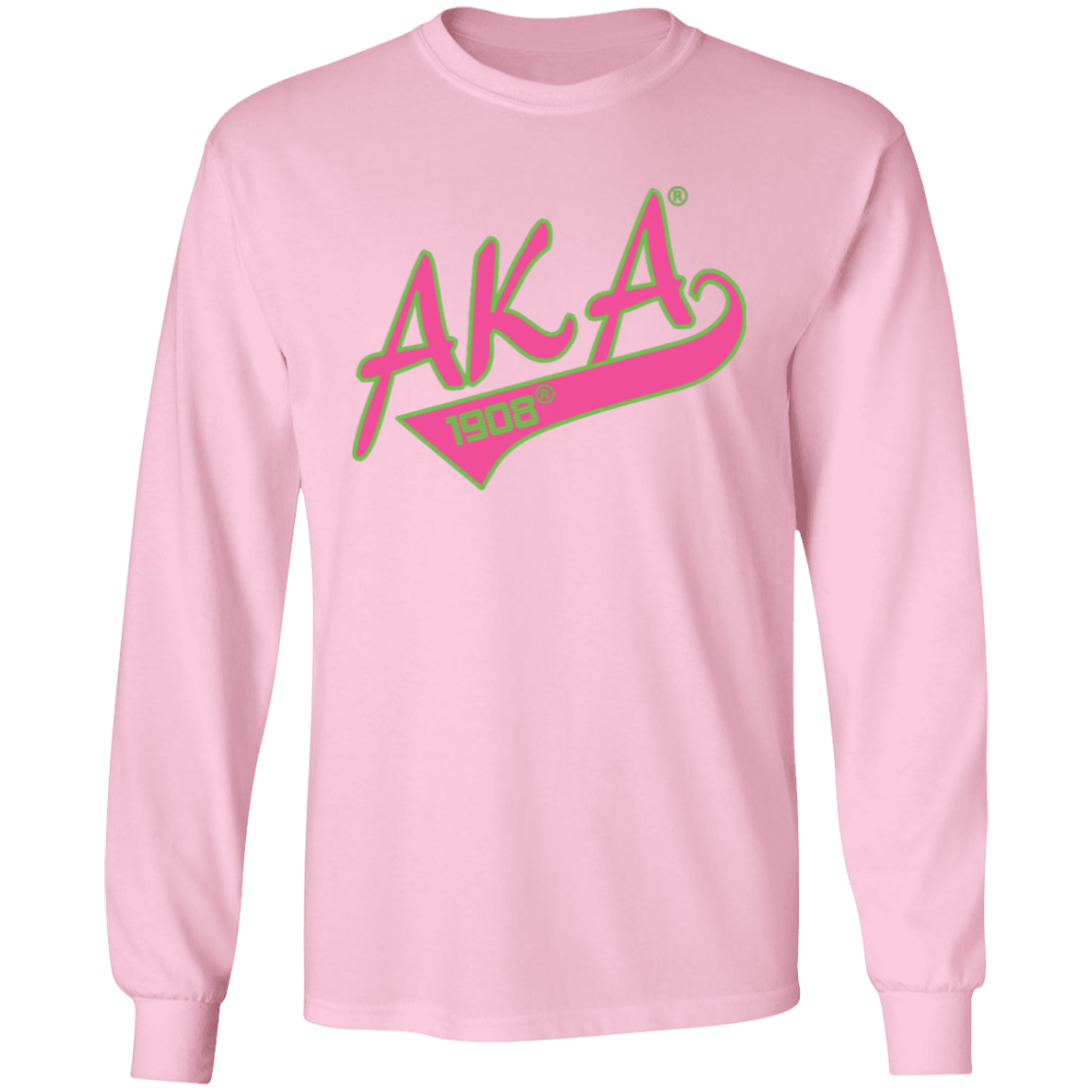 Alpha Kappa Alpha Screen Printed Long Sleeve