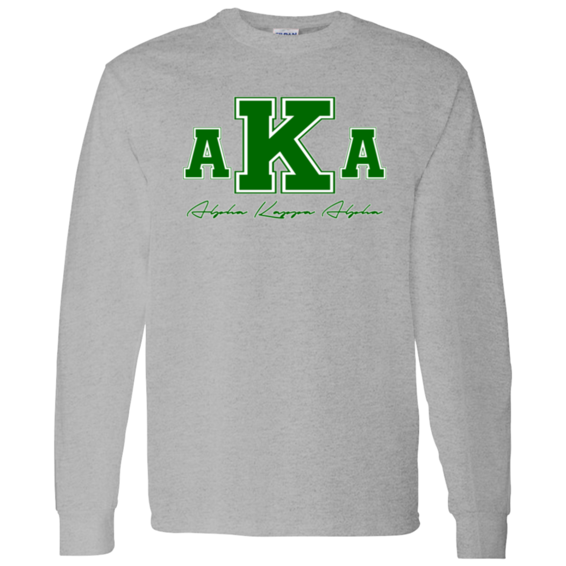 Alpha Kappa Alpha Screen Printed Long Sleeve