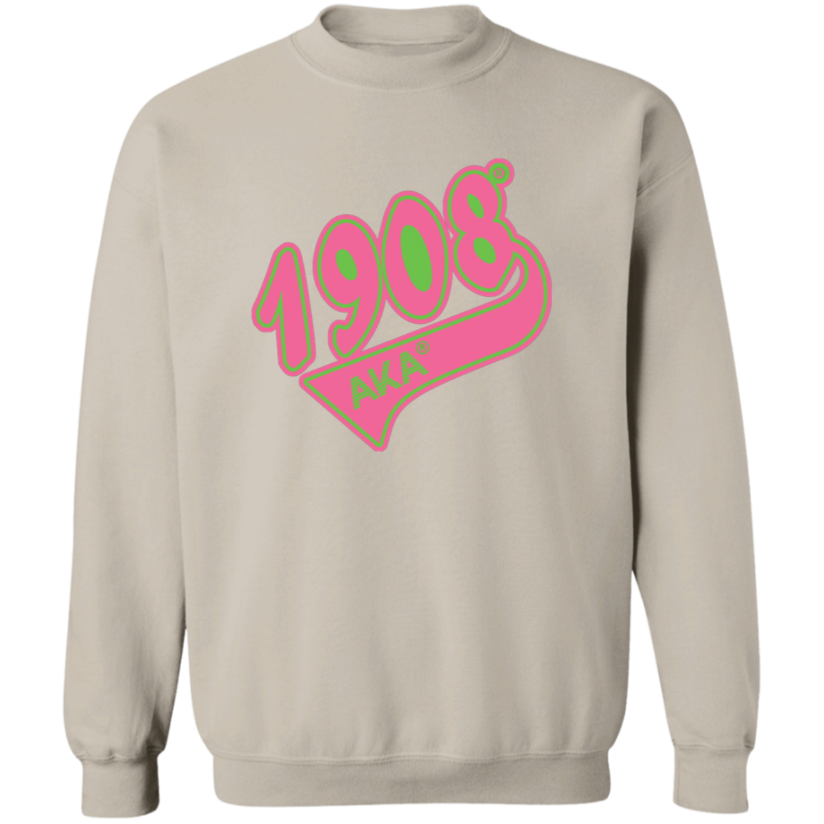 Alpha Kappa Alpha Screen Printed Crewneck Sweatshirt