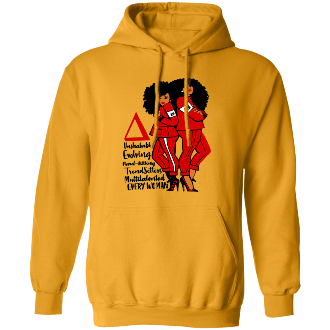 Delta Sigma Theta Hoodie Paraphernalia Screen Printed Unisex