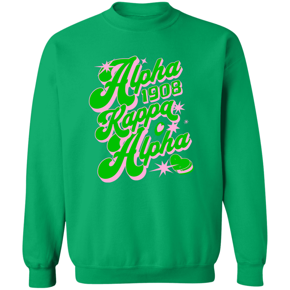 Alpha Kappa Alpha Crewneck Pullover Sweatshirt - My Greek Letters