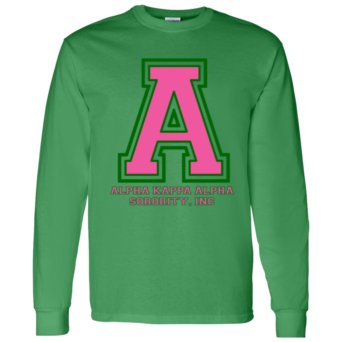 Alpha Kappa Alpha Screen Printed Long Sleeve