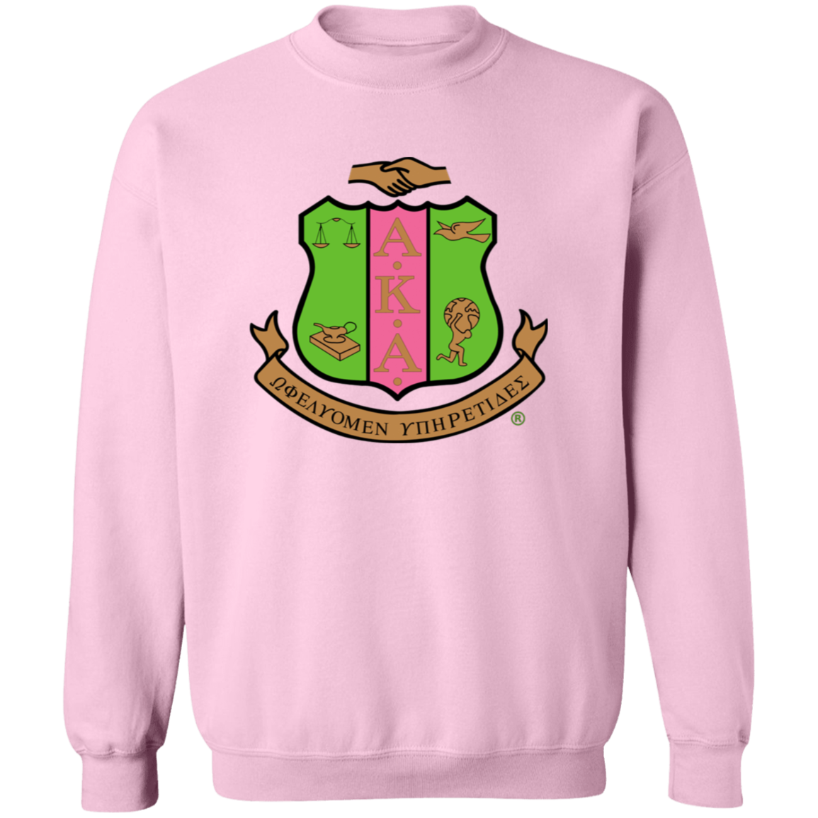 Alpha Kappa Alpha Screen Printed Crewneck Sweatshirt