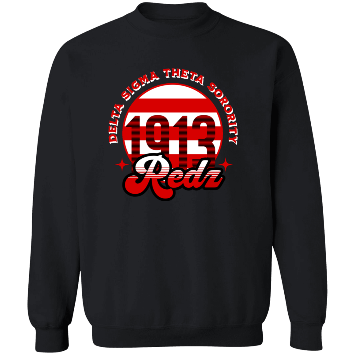 Delta Sigma Theta Sweatshirt Paraphernalia Screen Printed Unisex