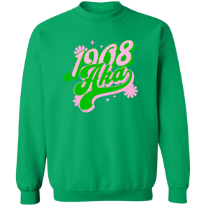 Alpha Kappa Alpha Crewneck Pullover Sweatshirt - My Greek Letters