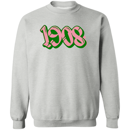 Alpha Kappa Alpha Crewneck Pullover Sweatshirt - My Greek Letters